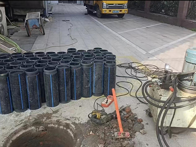 昔阳PE置换管厂家 DN315置换管 非开挖管短管置换